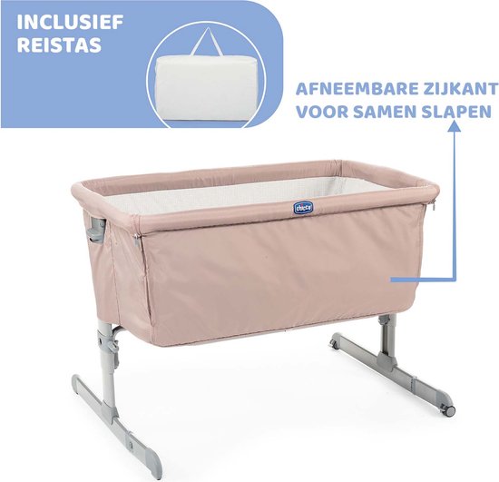 Chicco Next2Me Co-sleeping Wieg – sand- Comfortabel dichtbij, veilig in het eigen wiegje - Afbeelding 7