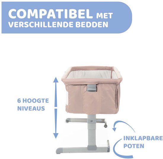Chicco Next2Me Co-sleeping Wieg – sand- Comfortabel dichtbij, veilig in het eigen wiegje - Afbeelding 8